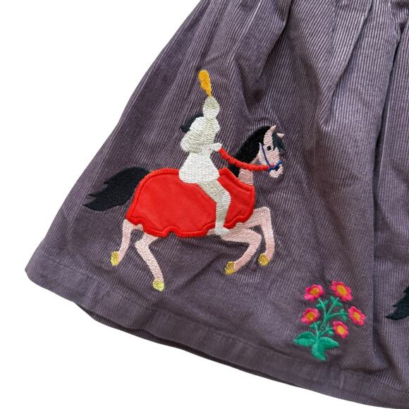 NWT Mini Boden Embroidered Corduroy Knights Skirt Size 4-5y - Picture 2 of 4